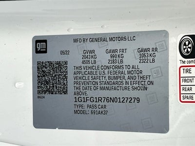 2022 Chevrolet Camaro SS 2SS