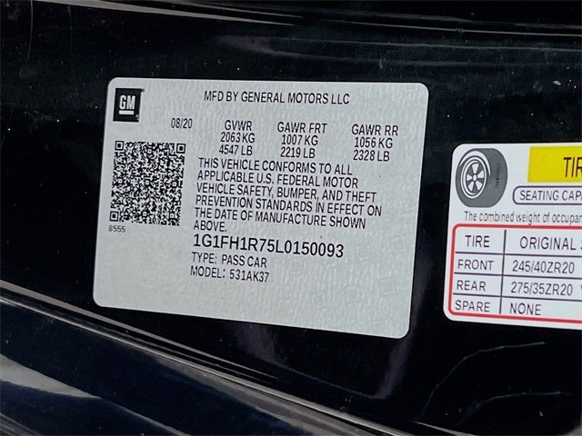 2020 Chevrolet Camaro SS 2SS