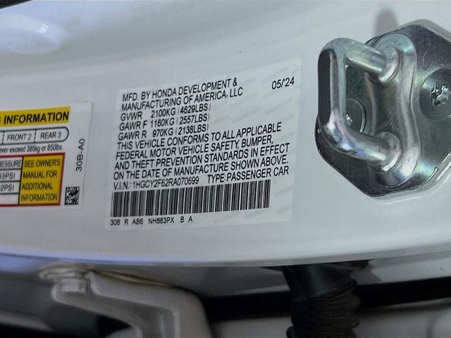 2024 Honda Accord Hybrid EX-L