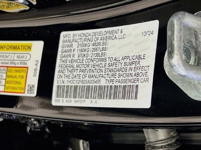 2025 Honda Accord Hybrid Touring