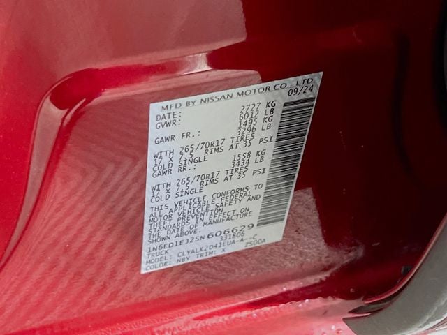 2025 Nissan Frontier PRO-X