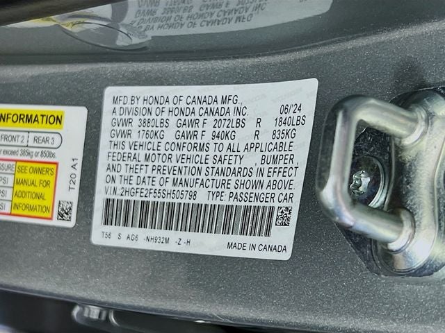 2025 Honda Civic Sport