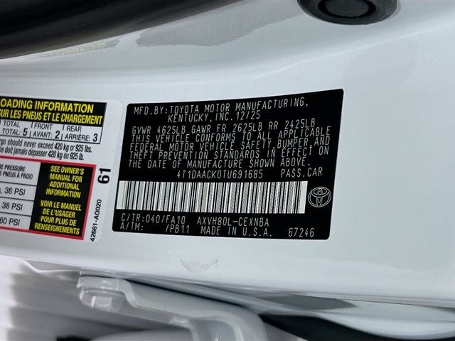 2026 Toyota Camry LE