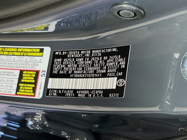 2026 Toyota Camry XSE