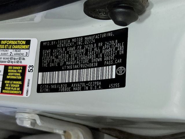 2024 Toyota Camry XSE