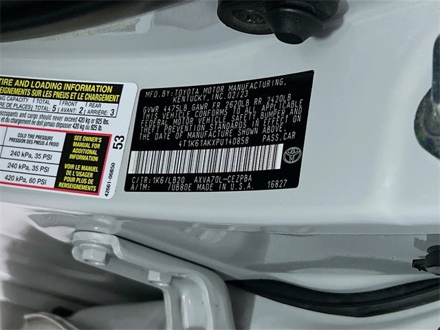 2023 Toyota Camry XSE