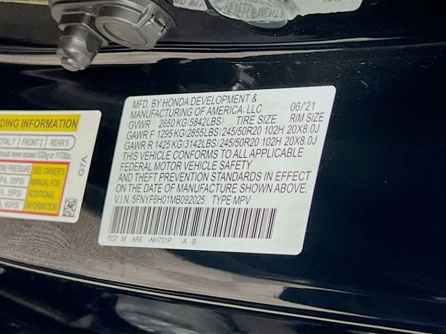 2021 Honda Pilot Elite