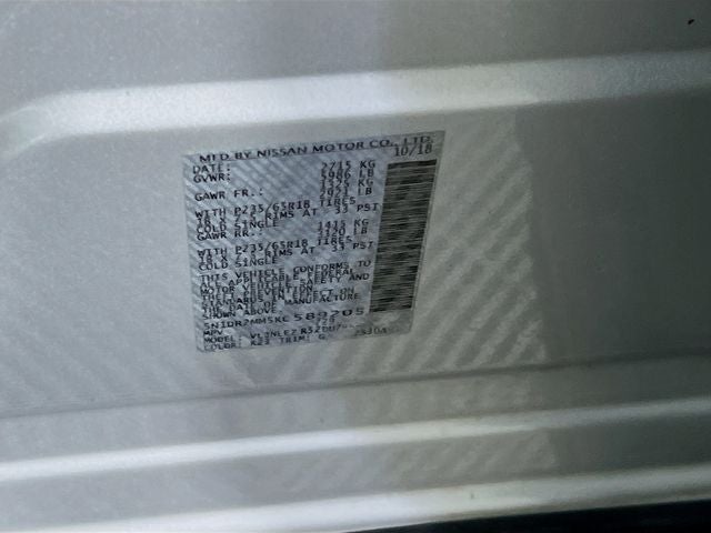 2019 Nissan Pathfinder SV