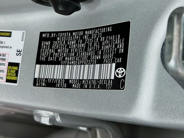 2023 Toyota Corolla LE