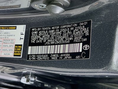 2021 Toyota Prius XLE AWD-e