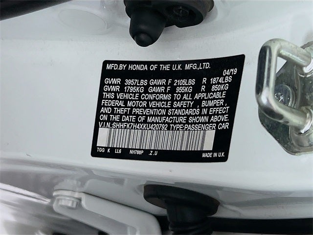 2019 Honda Civic Sport