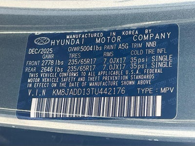 2026 Hyundai TUCSON HYBRID Blue