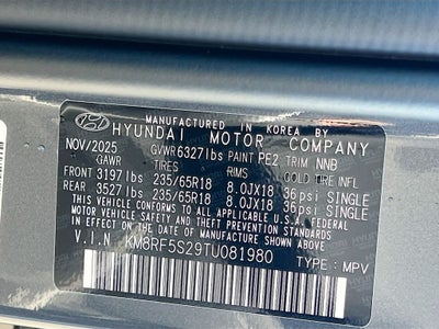 2026 Hyundai PALISADE SE FWD