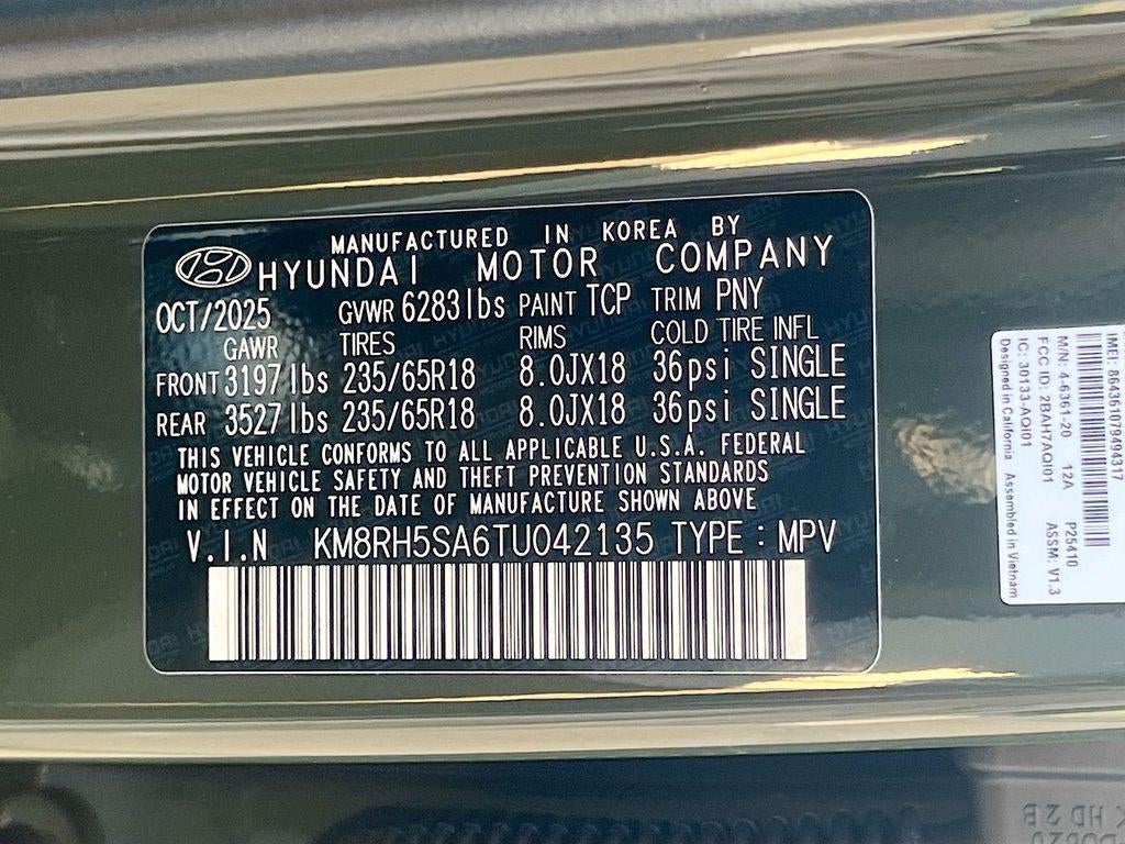 2026 Hyundai PALISADE HYBRID Blue SEL Premium 8P