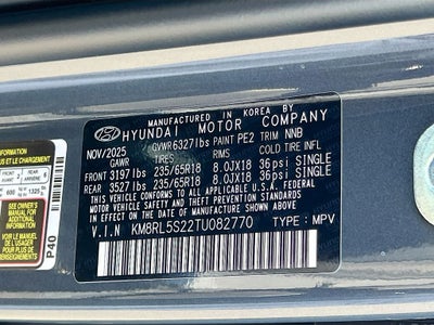 2026 Hyundai PALISADE SEL FWD