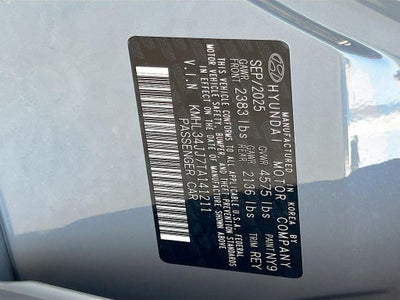 2026 Hyundai SONATA HYBRID SEL