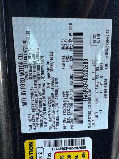 2019 Ford Mustang GT Premium