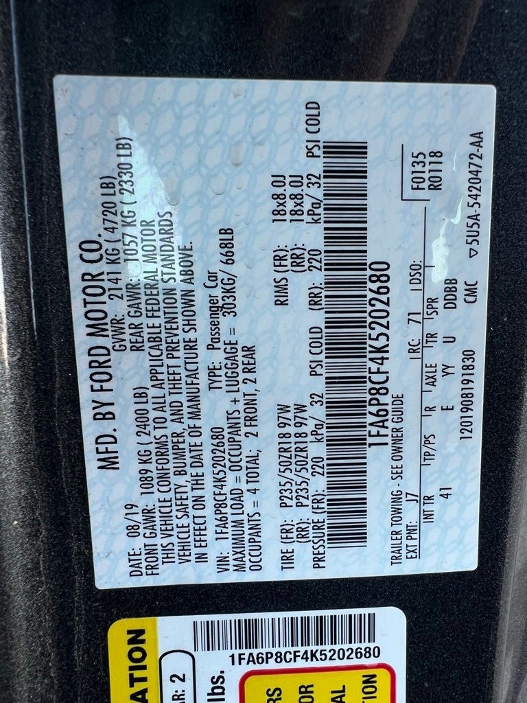 2019 Ford Mustang GT Premium