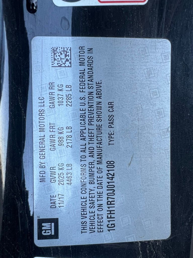 2018 Chevrolet Camaro SS 2SS