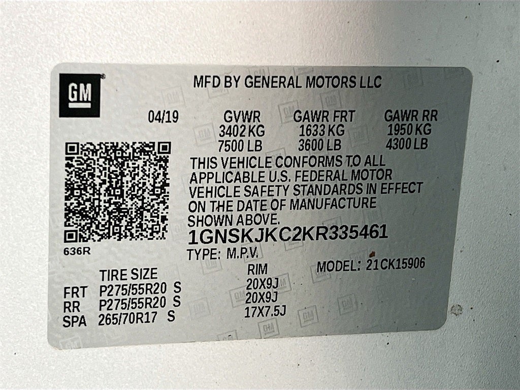 2019 Chevrolet Suburban Premier