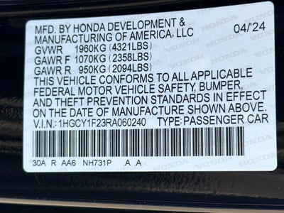 2024 Honda Accord LX