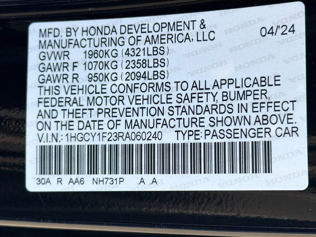 2024 Honda Accord LX