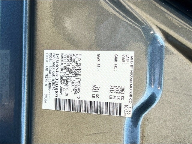 2023 Nissan Altima 2.5 SR