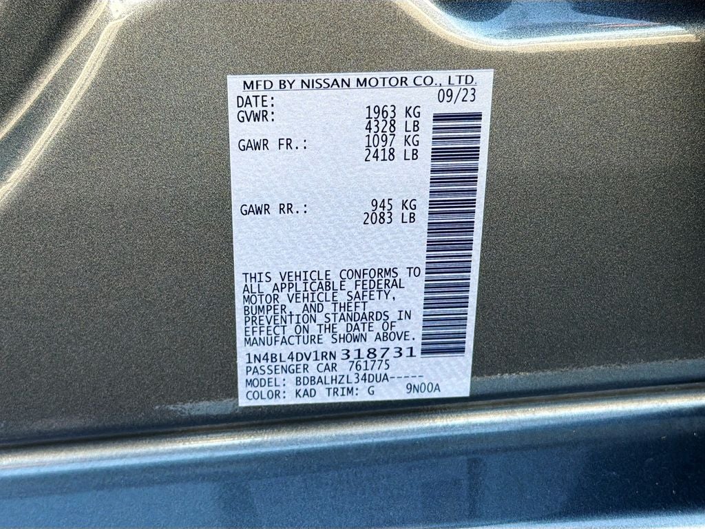 2024 Nissan Altima 2.5 SV