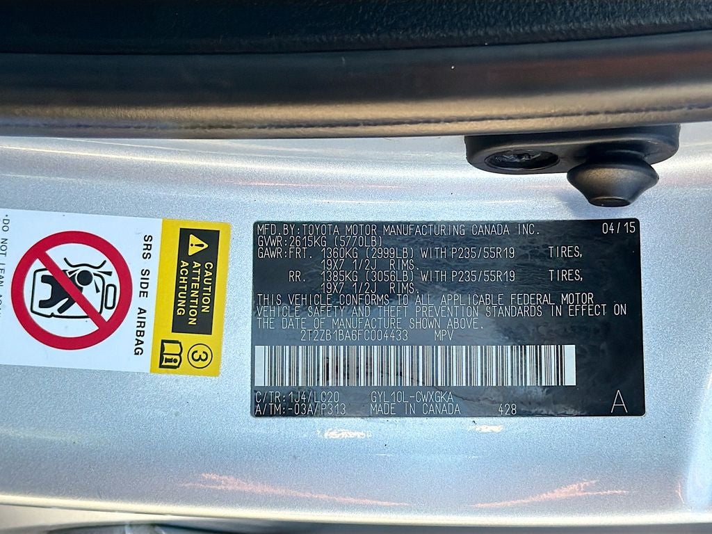 2015 Lexus RX 450h Base