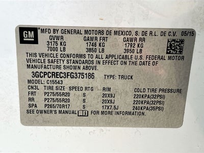 2015 Chevrolet Silverado 1500 LT LT1