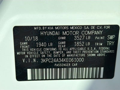 2019 Hyundai ACCENT SE