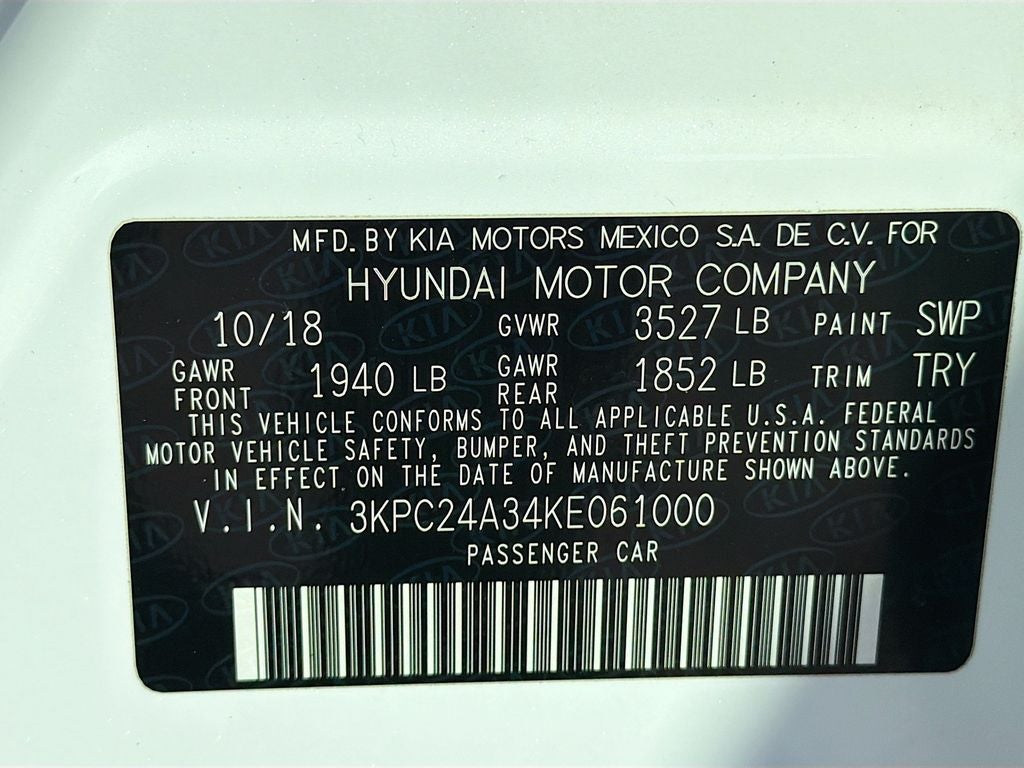 2019 Hyundai ACCENT SE