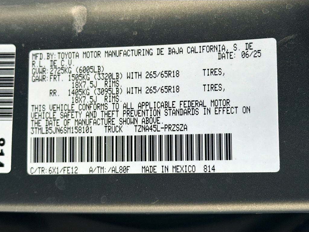 2025 Toyota Tacoma TRD Sport