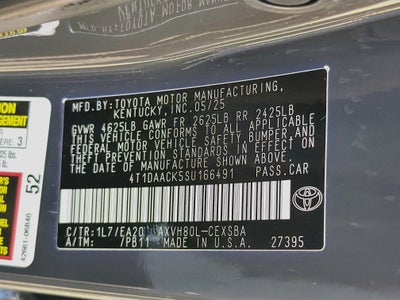 2025 Toyota Camry Hybrid SE