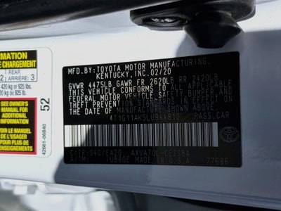 2020 Toyota Camry SE