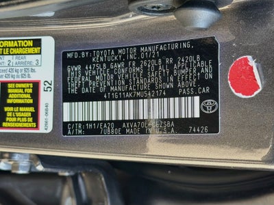 2021 Toyota Camry SE