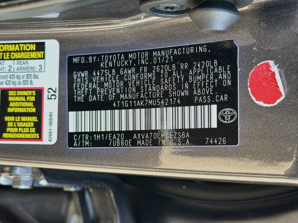 2021 Toyota Camry SE