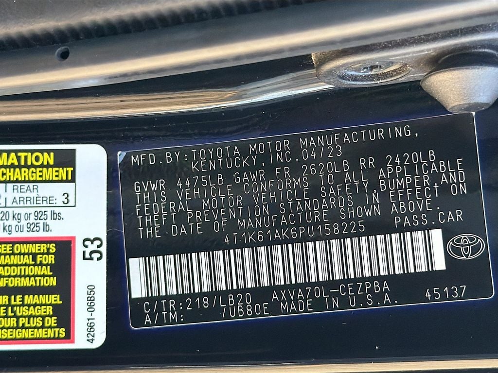 2023 Toyota Camry XSE