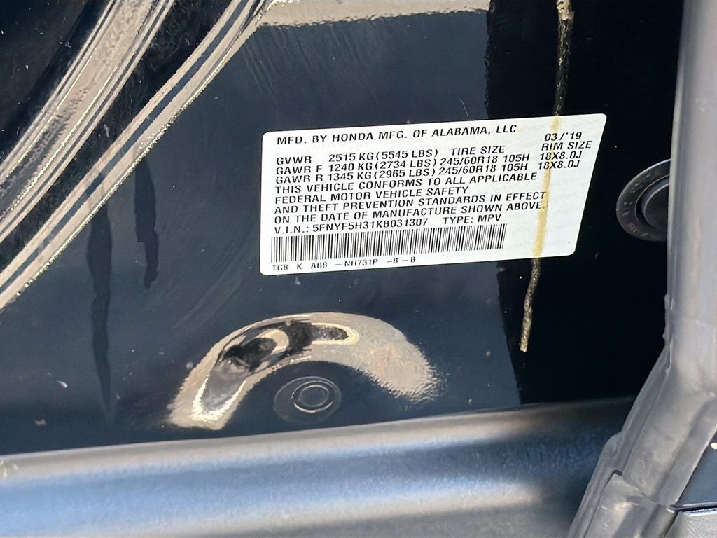 2019 Honda Pilot EX