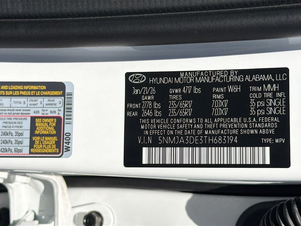 2026 Hyundai TUCSON SE