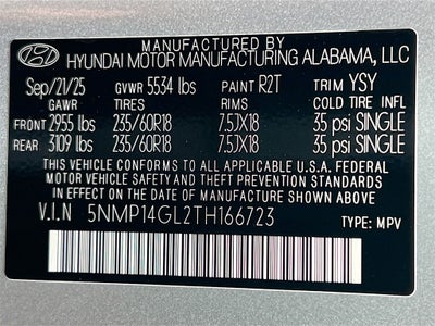 2026 Hyundai SANTA FE SE FWD