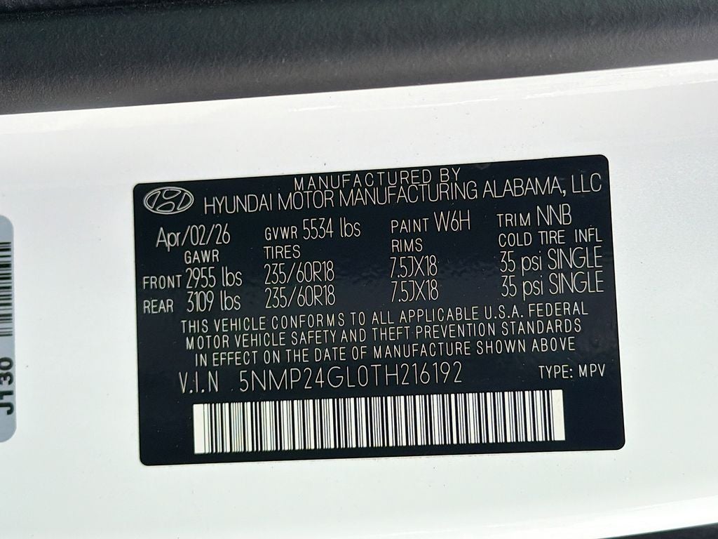 2026 Hyundai SANTA FE SEL