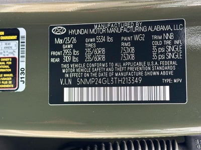 2026 Hyundai SANTA FE SEL