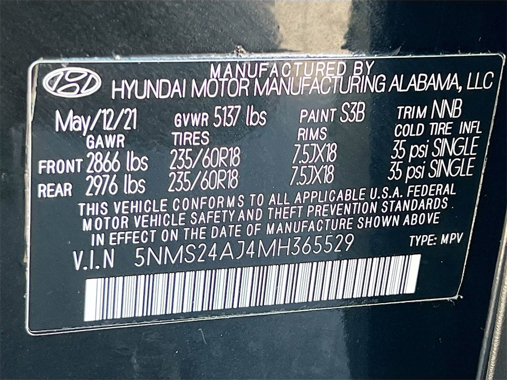 2021 Hyundai SANTA FE SEL