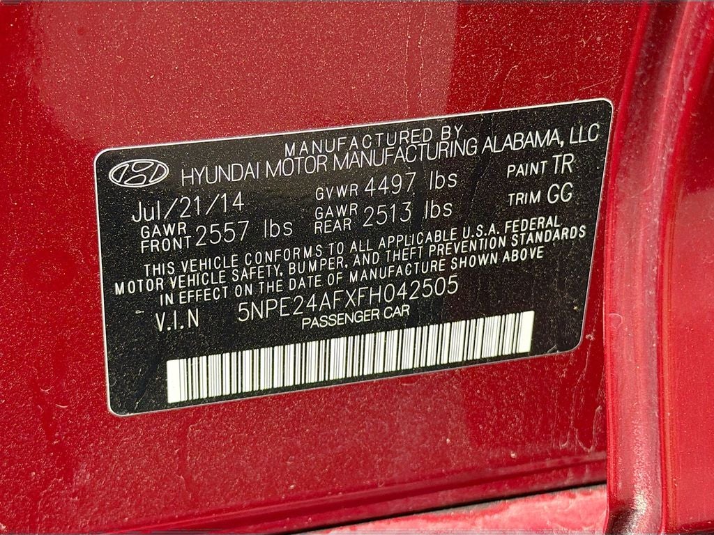 2015 Hyundai SONATA 2.4L SE