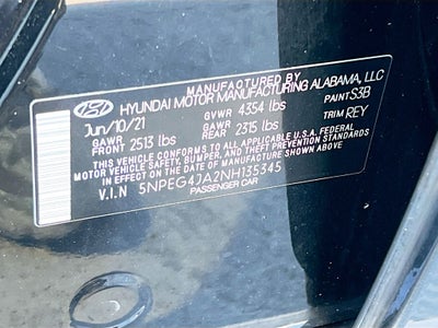 2022 Hyundai SONATA SE
