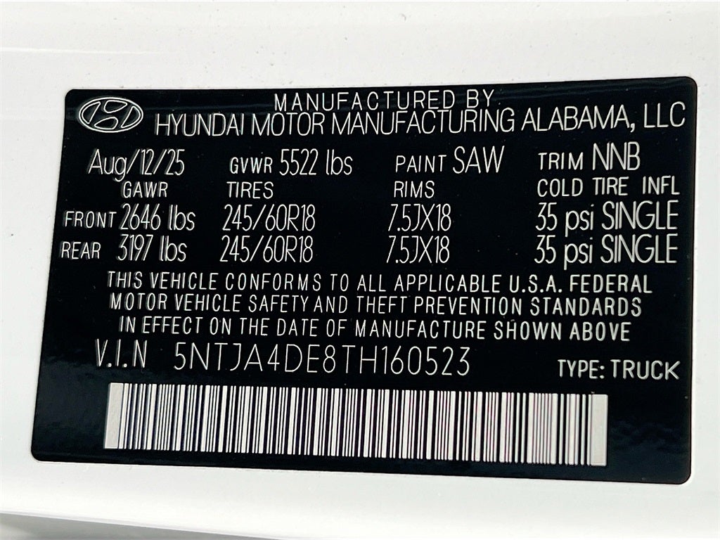 2026 Hyundai SANTA CRUZ SE FWD