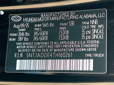 2026 Hyundai SANTA CRUZ SE