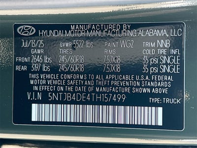 2026 Hyundai SANTA CRUZ SEL FWD