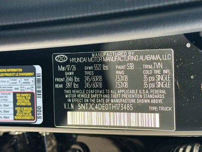 2026 Hyundai SANTA CRUZ SEL Activity